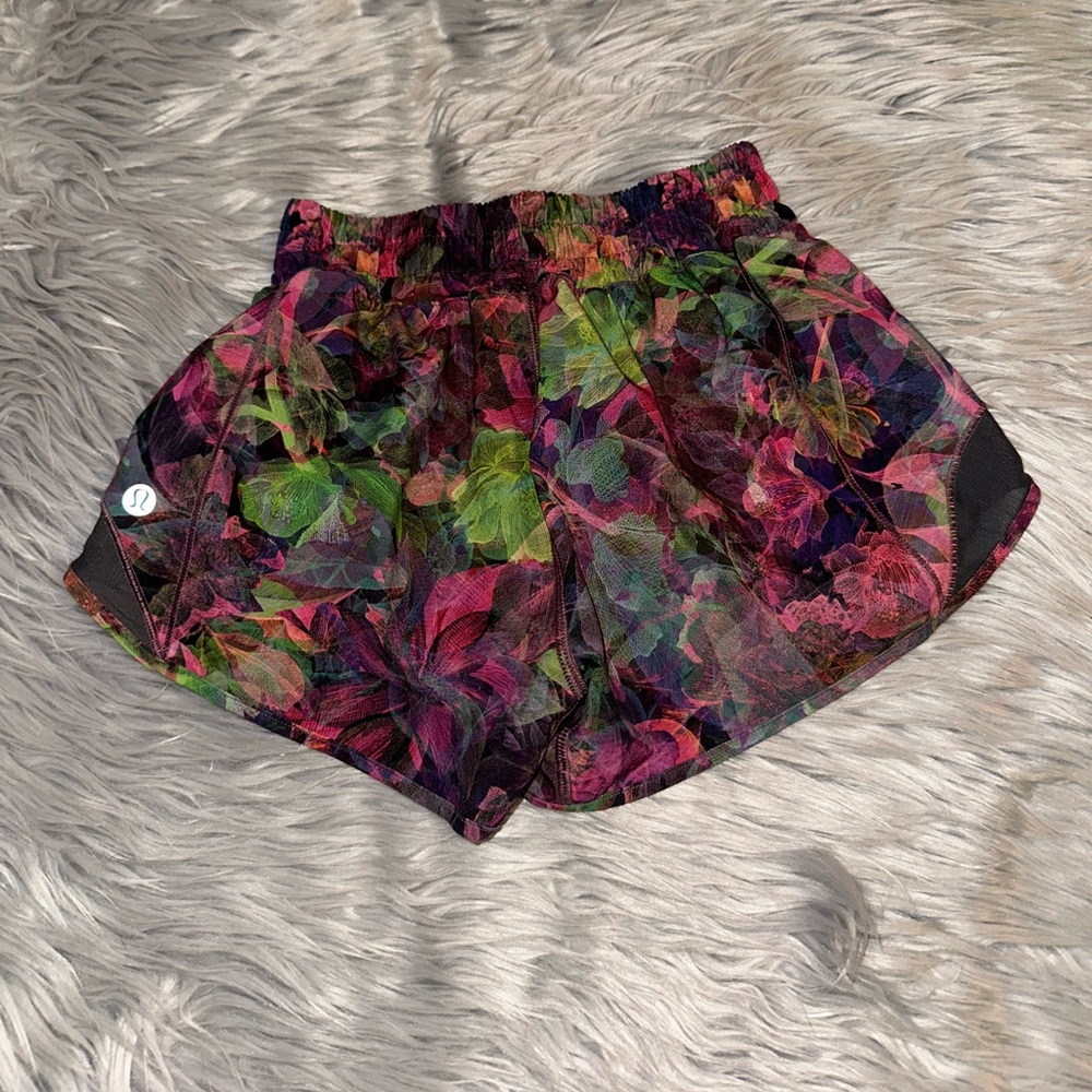 lululemon athletica Multicolor Floral Athletic Shorts